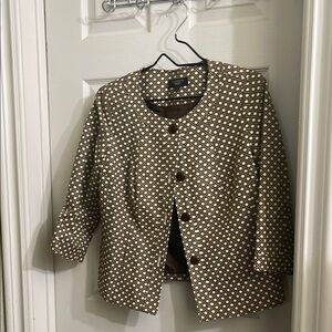 Brown Patterned Women's Jacket